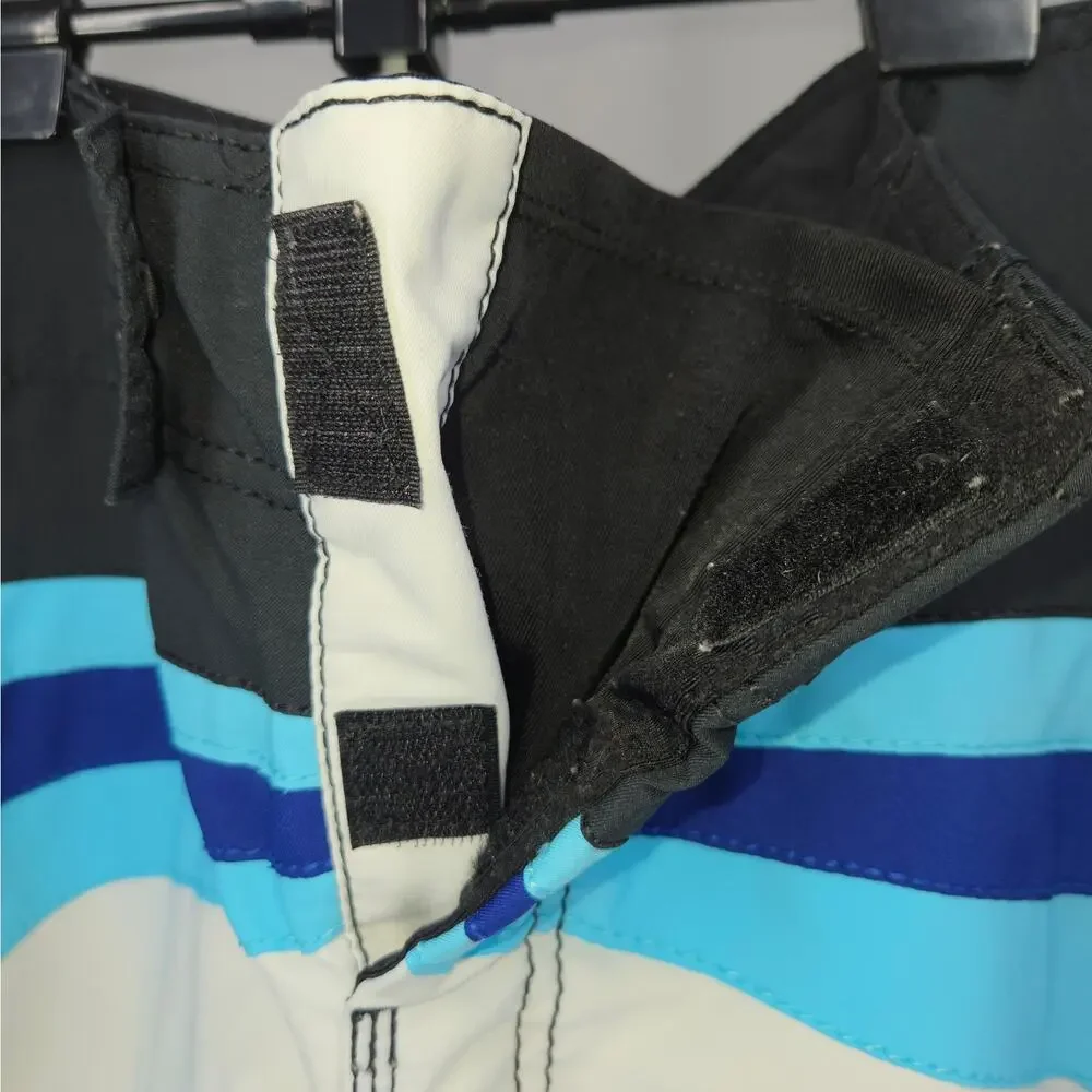 Reef Board Shorts Mens 32‎ Surf Swim Trunks Beach Quick Dry Blue White Black - Picture 4 of 13